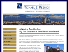 Tablet Screenshot of michaelreznicklaw.com